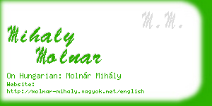 mihaly molnar business card